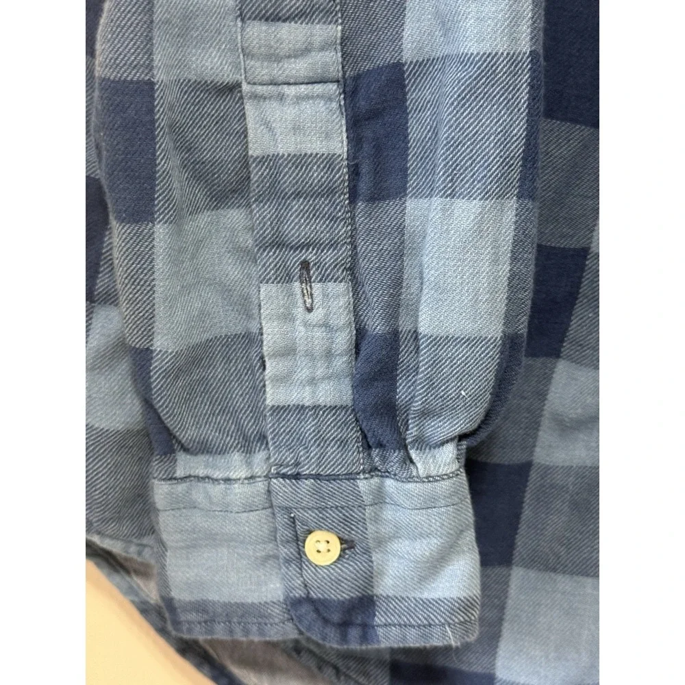 Polo Ralph Lauren Men's Classic Fit Indigo Plaid Shirt Blue Size M